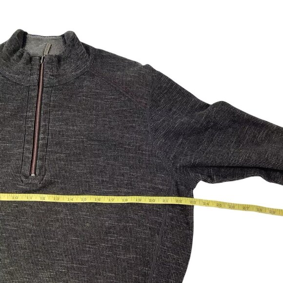 Tommy Bahama 1/4 Zip Gray Pullover Sweater Adult Size Large Crew-Neck - Picture 7 of 10